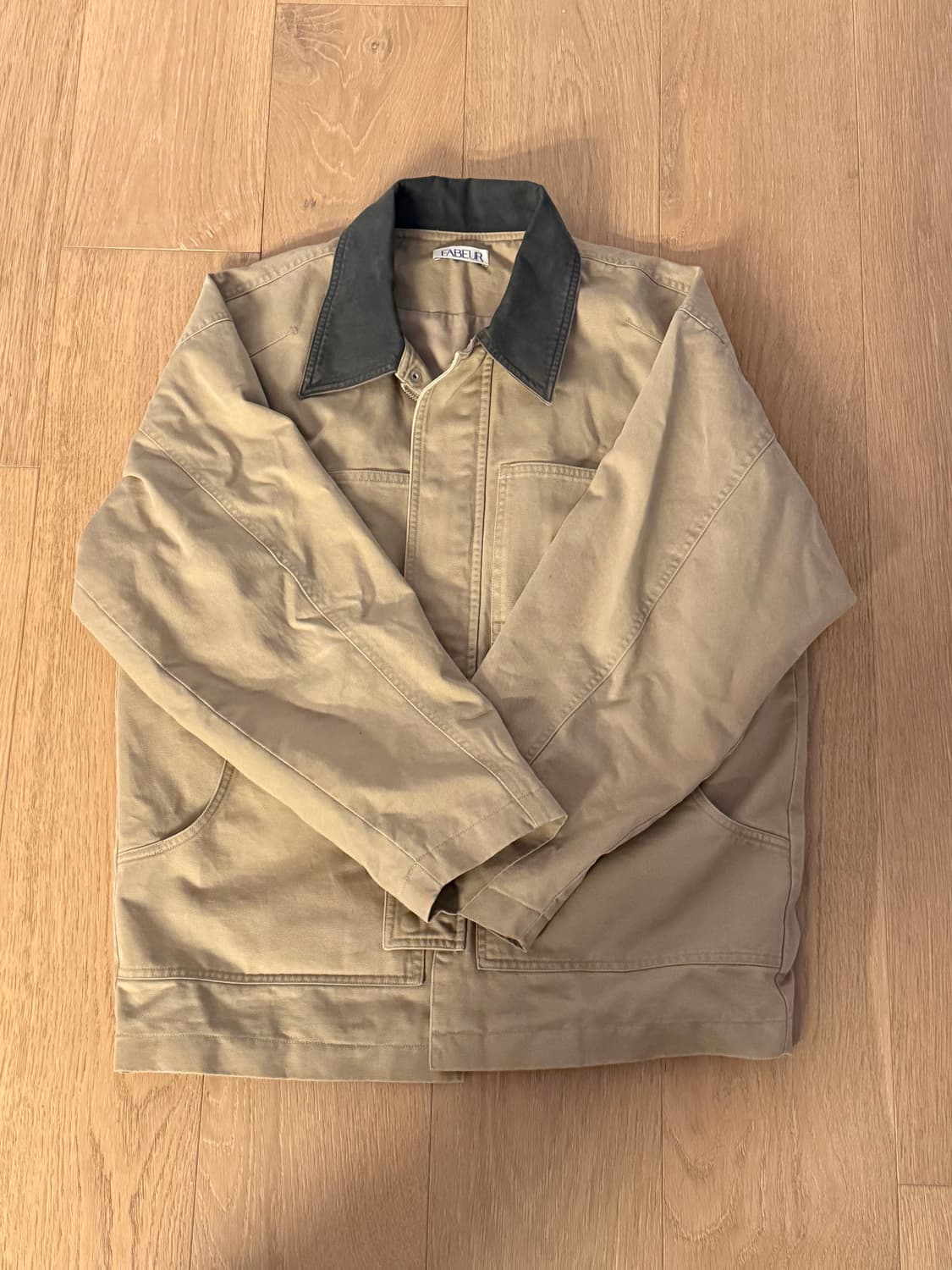 FABEUR 코튼 워크자켓 베이지 상품이미지2