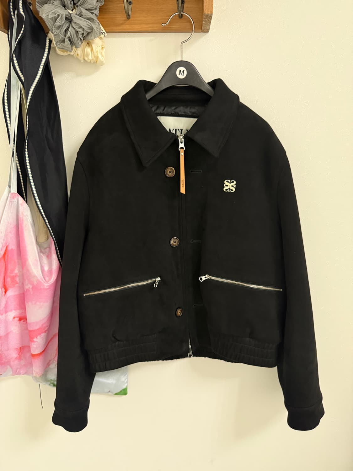 세터 테오 폭스 스웨이드 숏 자켓 파일럿 블랙 상품이미지2