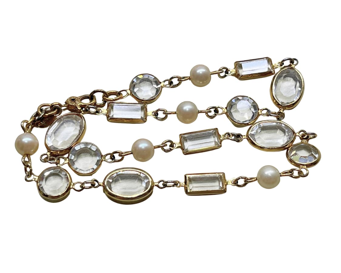 [RARE] MONET 모넷 빈티지 크리스탈 초커 상품이미지1