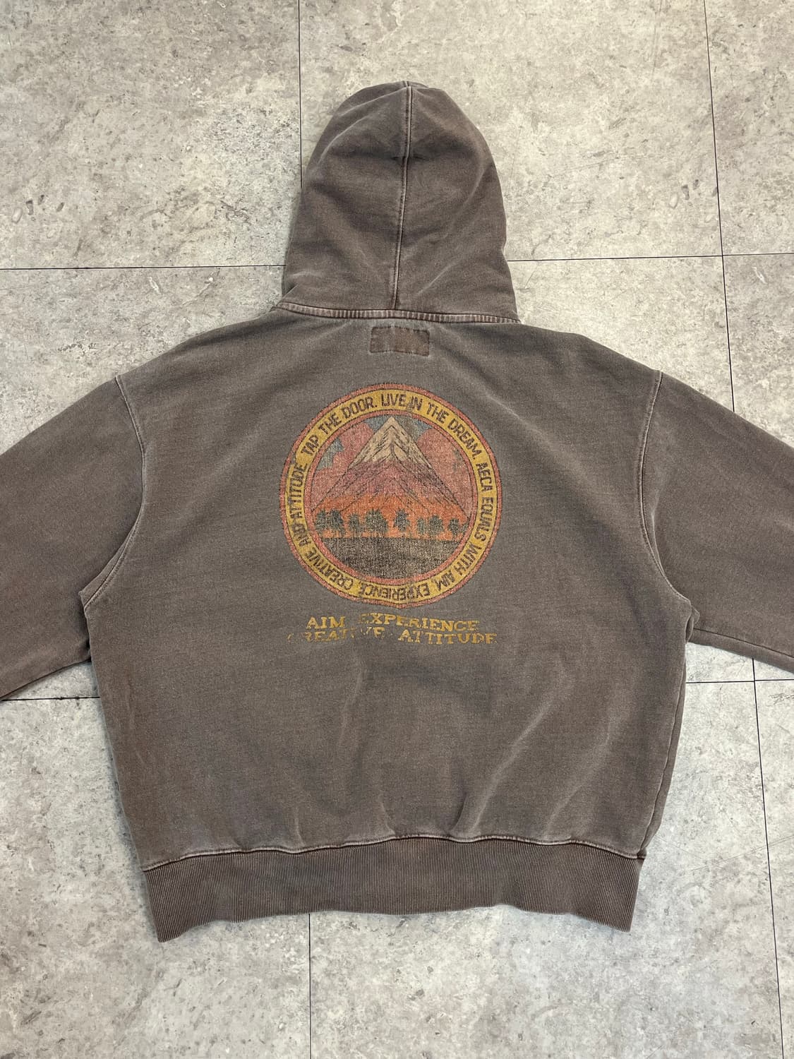 AECA 피그먼트 후드집업 브라운 L #csz3605 상품이미지8