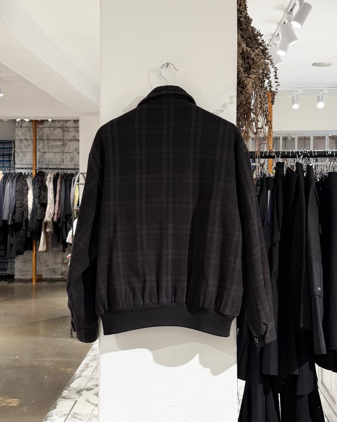 버버리 다크브라운 90s 크레스트 로고 블루종 자켓 상품이미지7