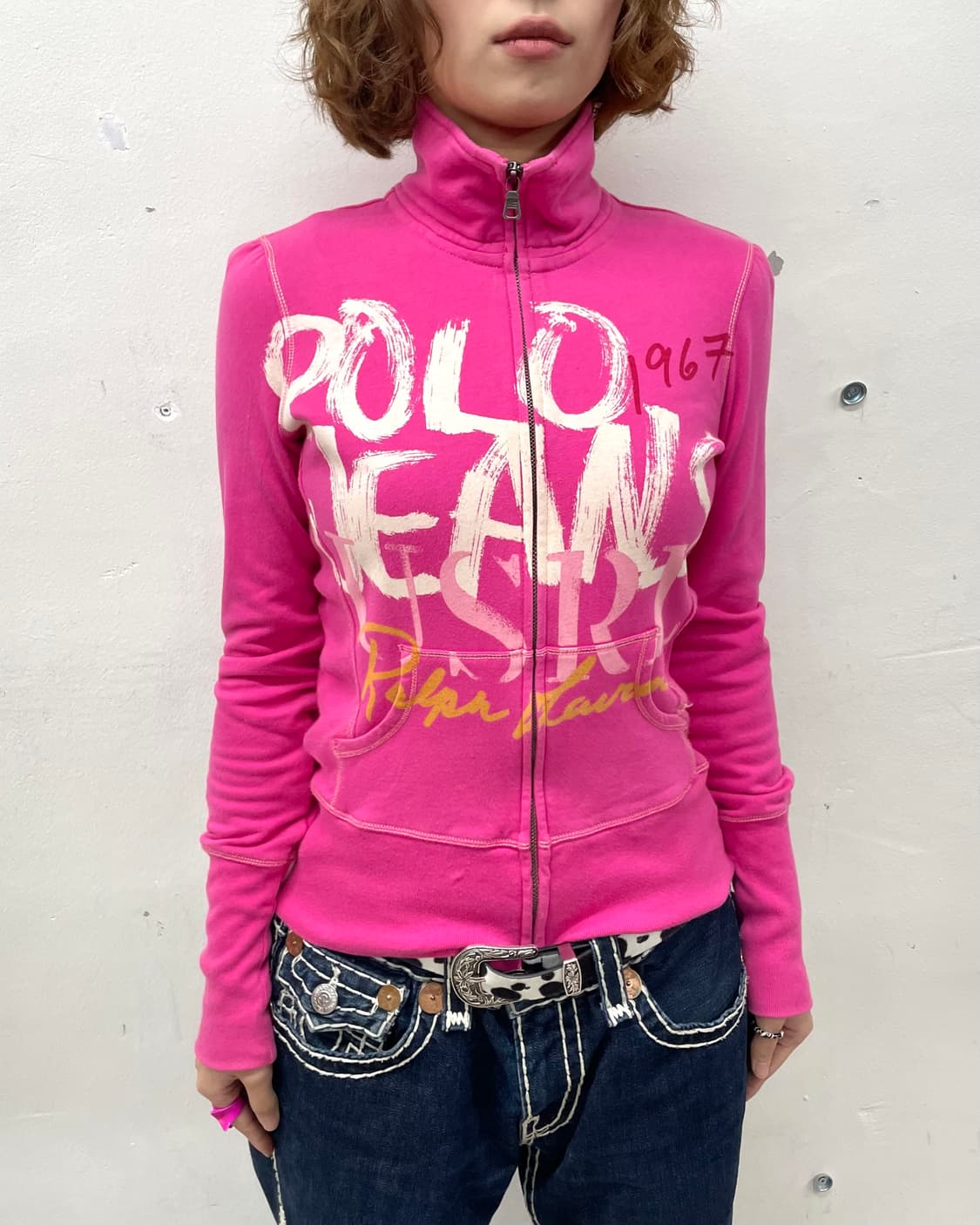Polo Shirring Pink Jacket 상품이미지4
