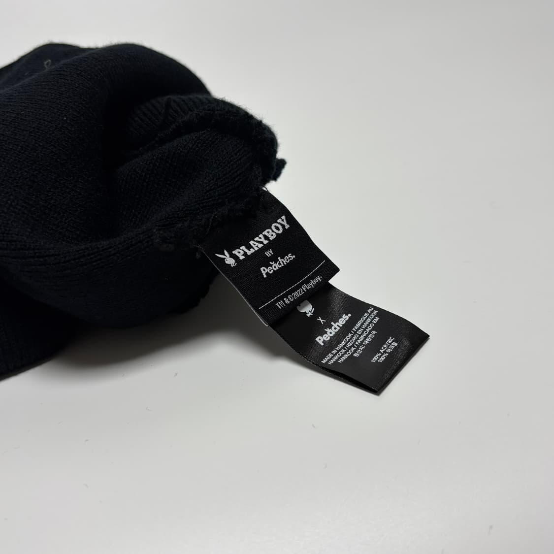 피치스 X 플레이보이 니트 바라클라바 블랙 상품이미지4