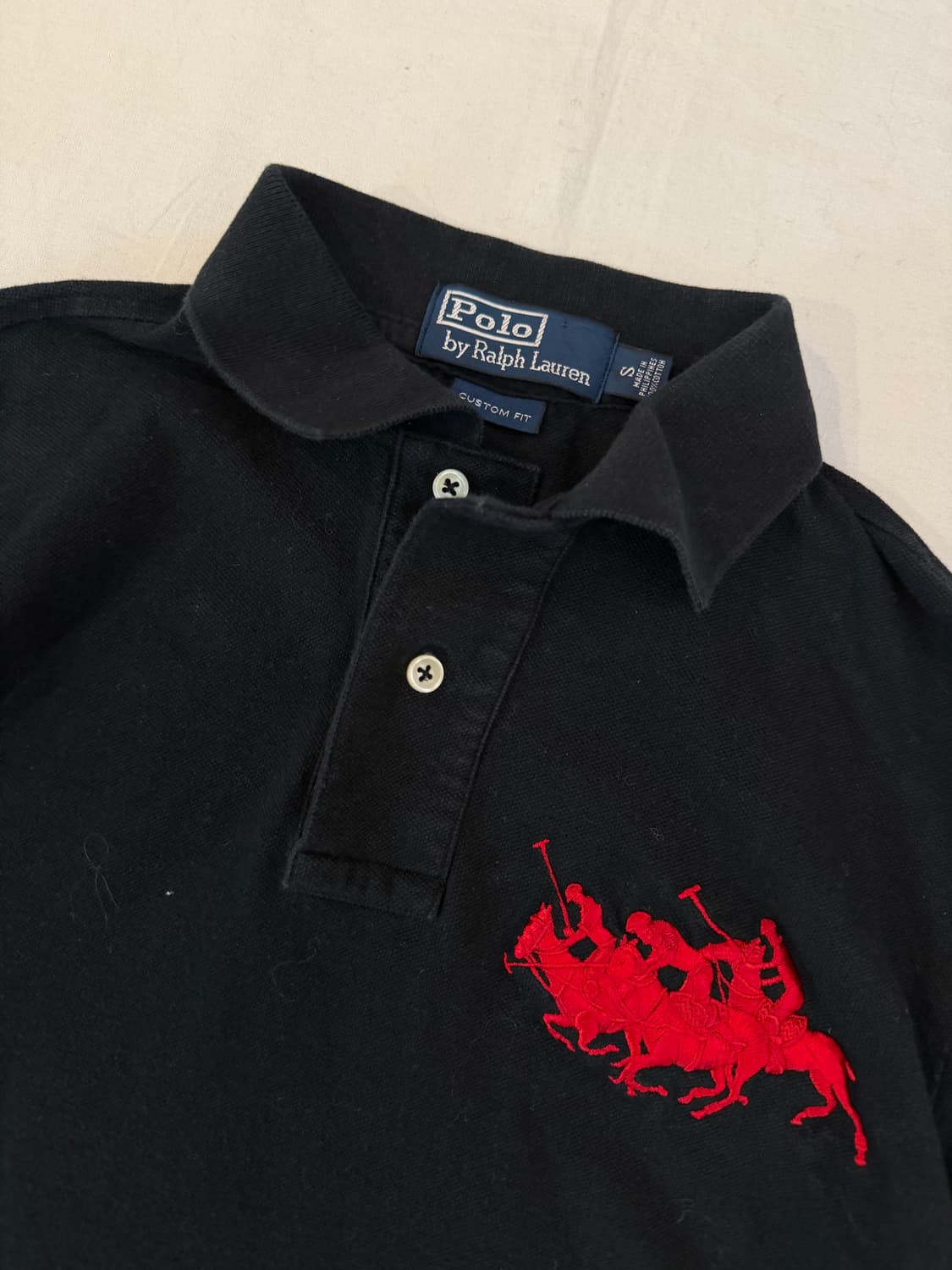 폴로 랄프로렌 빅포니 치프키프 롱슬리브 카라티 블랙 상품이미지2