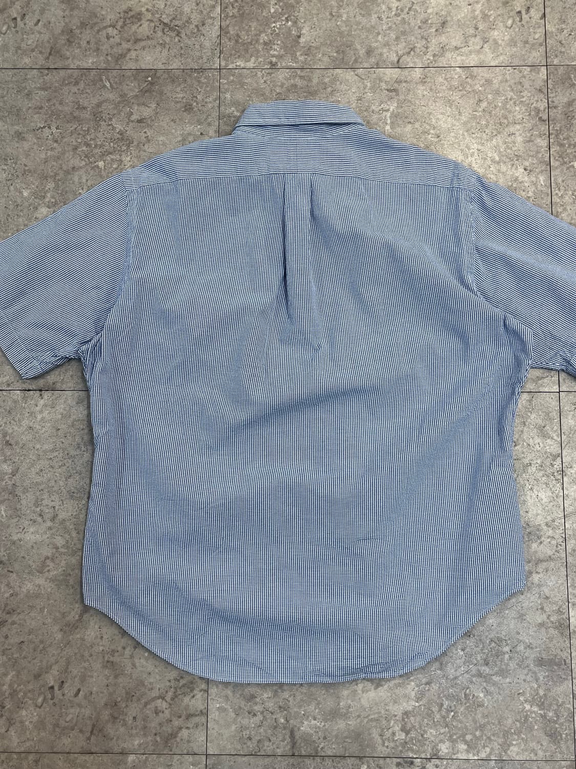 폴로 랄프로렌 체크 반팔 셔츠 블루 XL #csz3507 상품이미지7