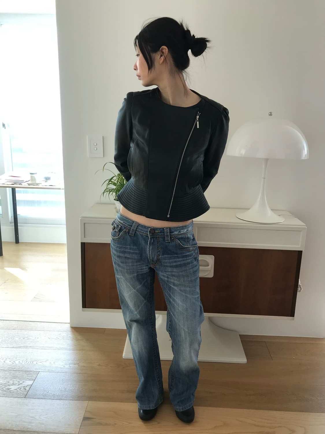 Courreges sheepskin leather jacket 상품이미지8