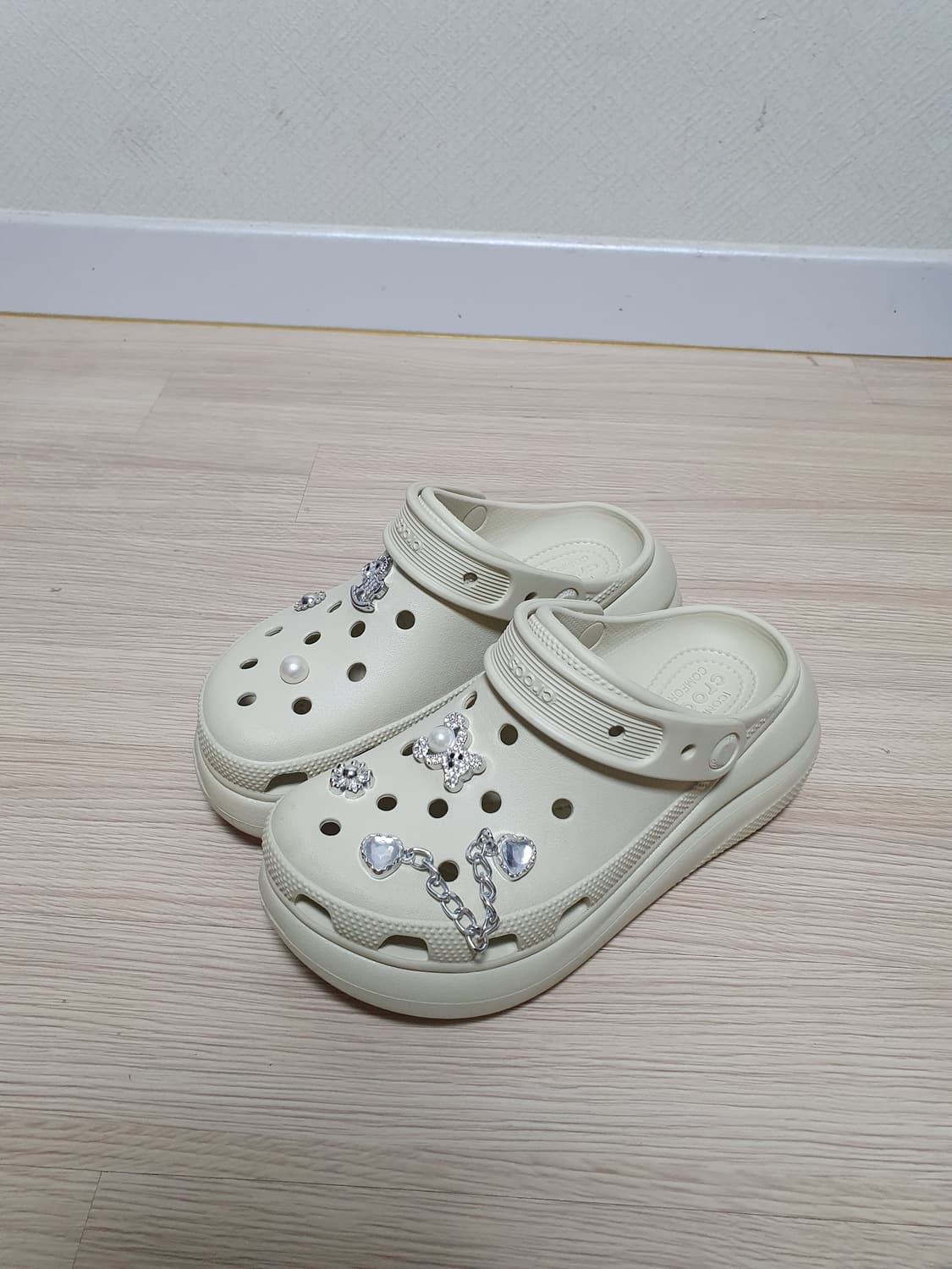 크록스 플랫폼 클로그 아이보리 230 상품이미지4