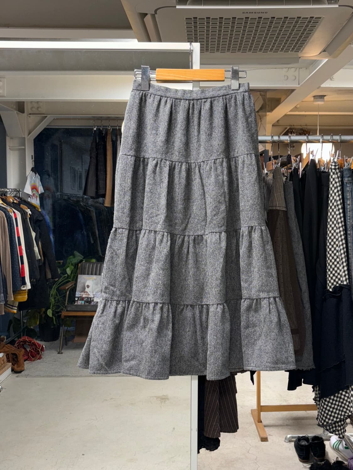 아츠로 타야마 플레어 울 스커트 상품이미지1