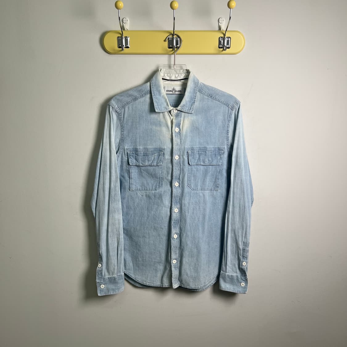 스톤아일랜드 연청 데님 셔츠 S 상품이미지1