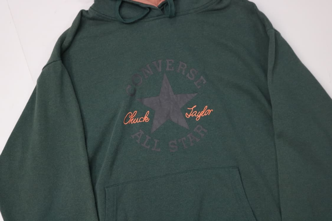 Converse 컨버스 올스타 빅로고 다크그린 기모 후드티 (LL) 상품이미지3