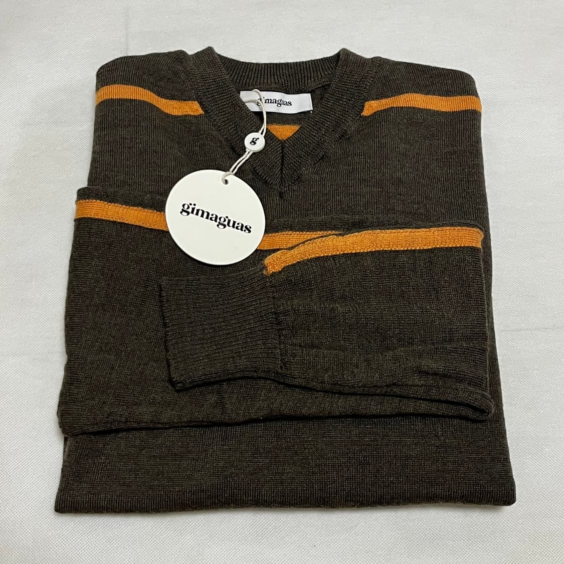 [M,L,XL]기마구아스 Sport 니트/브라운 상품이미지3