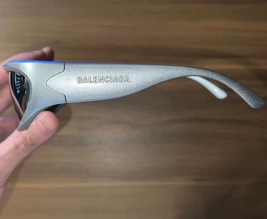 발렌시아가 스위프트 오발 선글라스 실버 상품이미지5