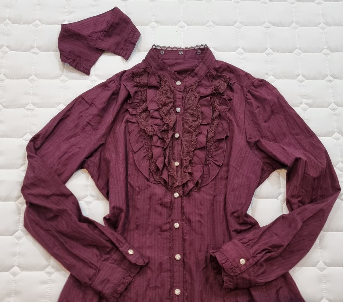 악세즈팜므 카라 프릴 블라우스 상품이미지5