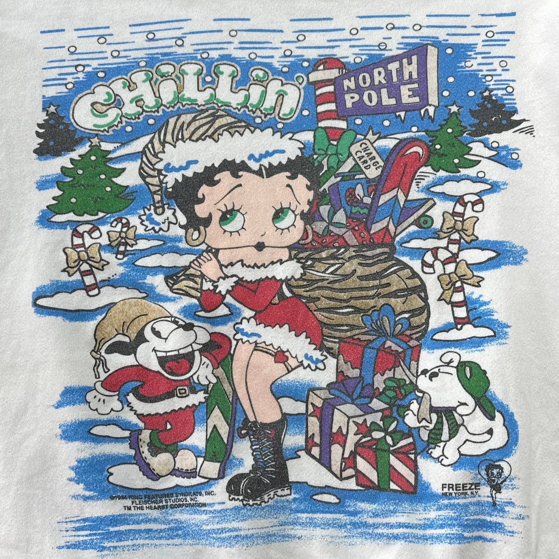 90s USA 베티붑 빈티지 스웻셔츠 XL 상품이미지3