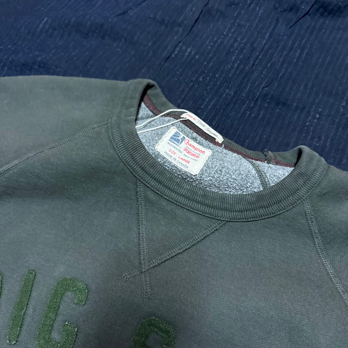 챔피온 x 토드 스나이더 아플리케 스웻셔츠 (50s 복각) L 상품이미지2