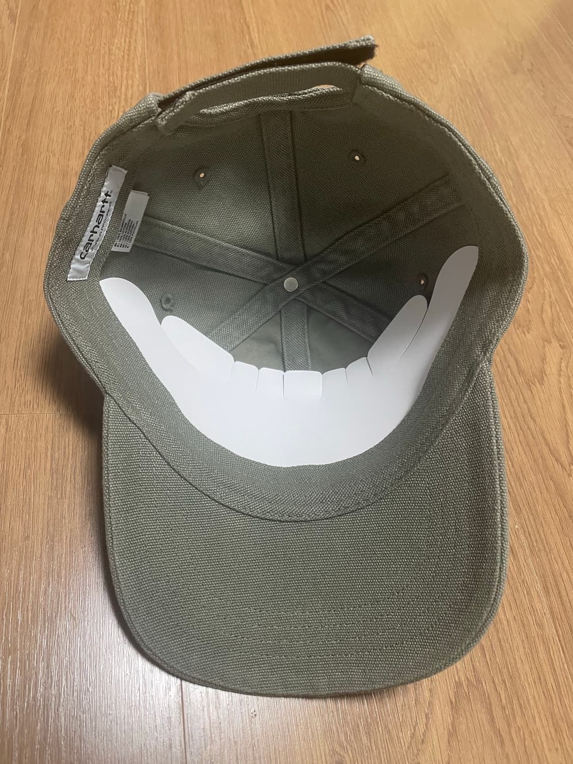 칼하트wip 캔버스 6패널캡 그린 상품이미지2