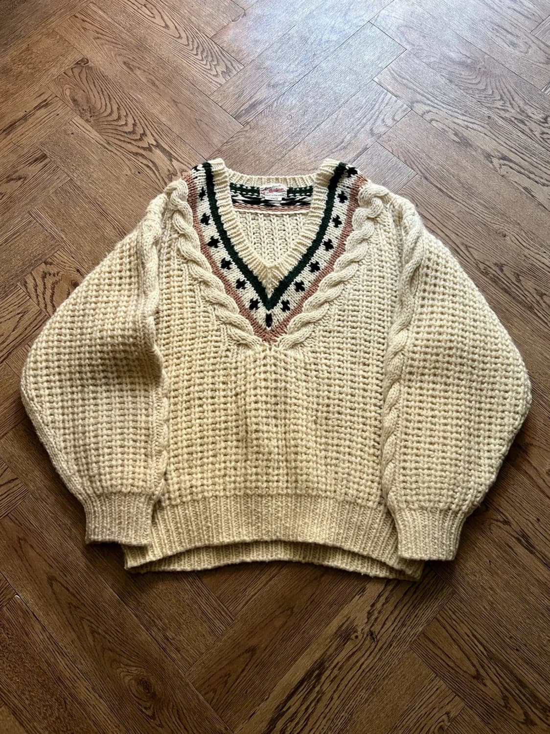 [L]90's USA 빈티지 프레피 크로켓 니트 상품이미지1