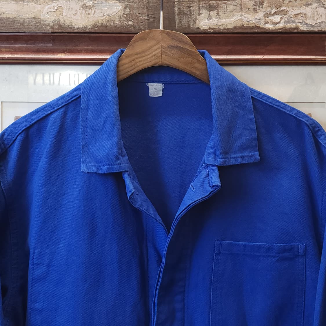 70s 프렌치 워크자켓 프렌치자켓 프렌치 블루 42 상품이미지3