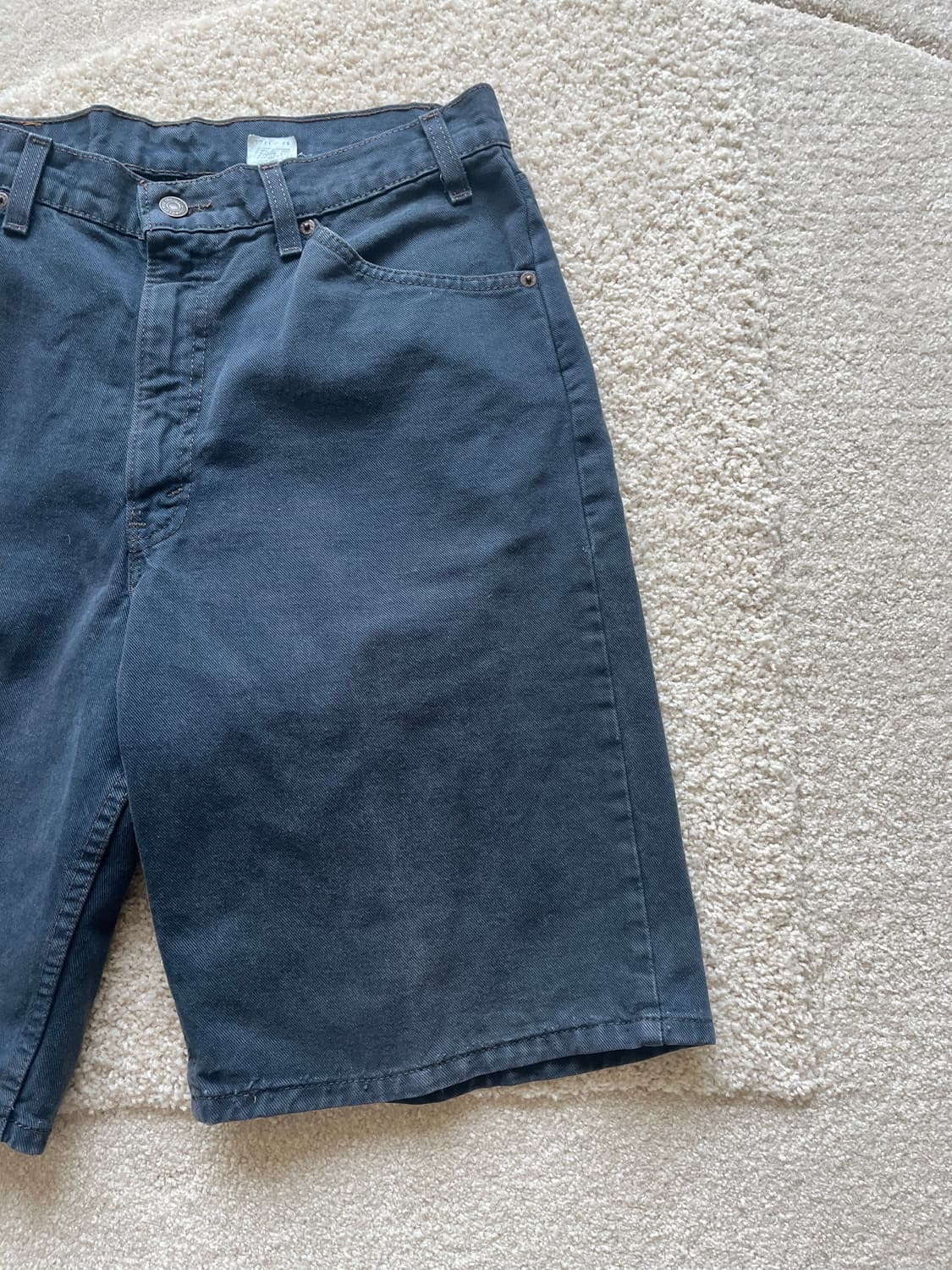 90s Levi's 오렌지탭 네이비 데님 쇼츠 (31-32) 상품이미지3