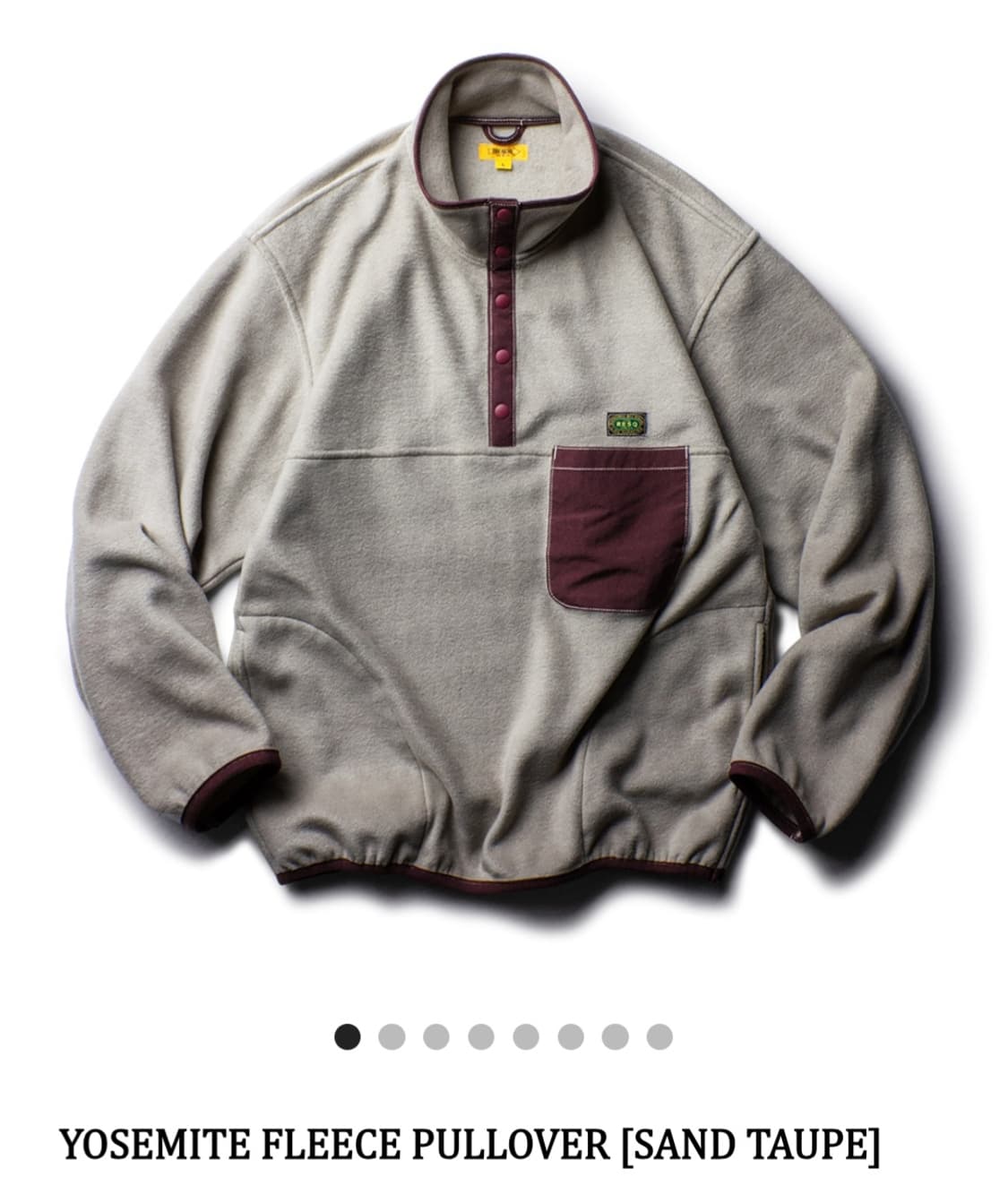 더레스큐 신상 플리스 후리스 샌드타우페 XL 새상품 상품이미지1