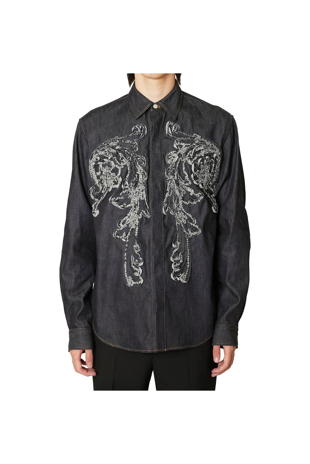 새상품 탁 TAAKK 센터 디테일 데님 셔츠 3사이즈 상품이미지2