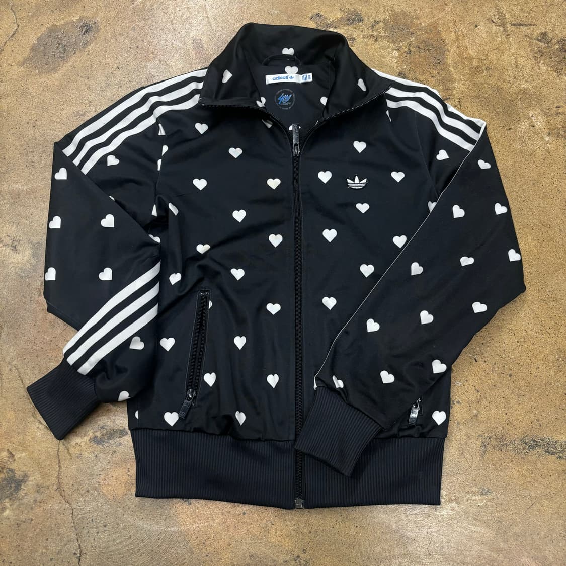 아디다스 블랙 하트 도트 땡땡이 트랙탑 져지 상품이미지2