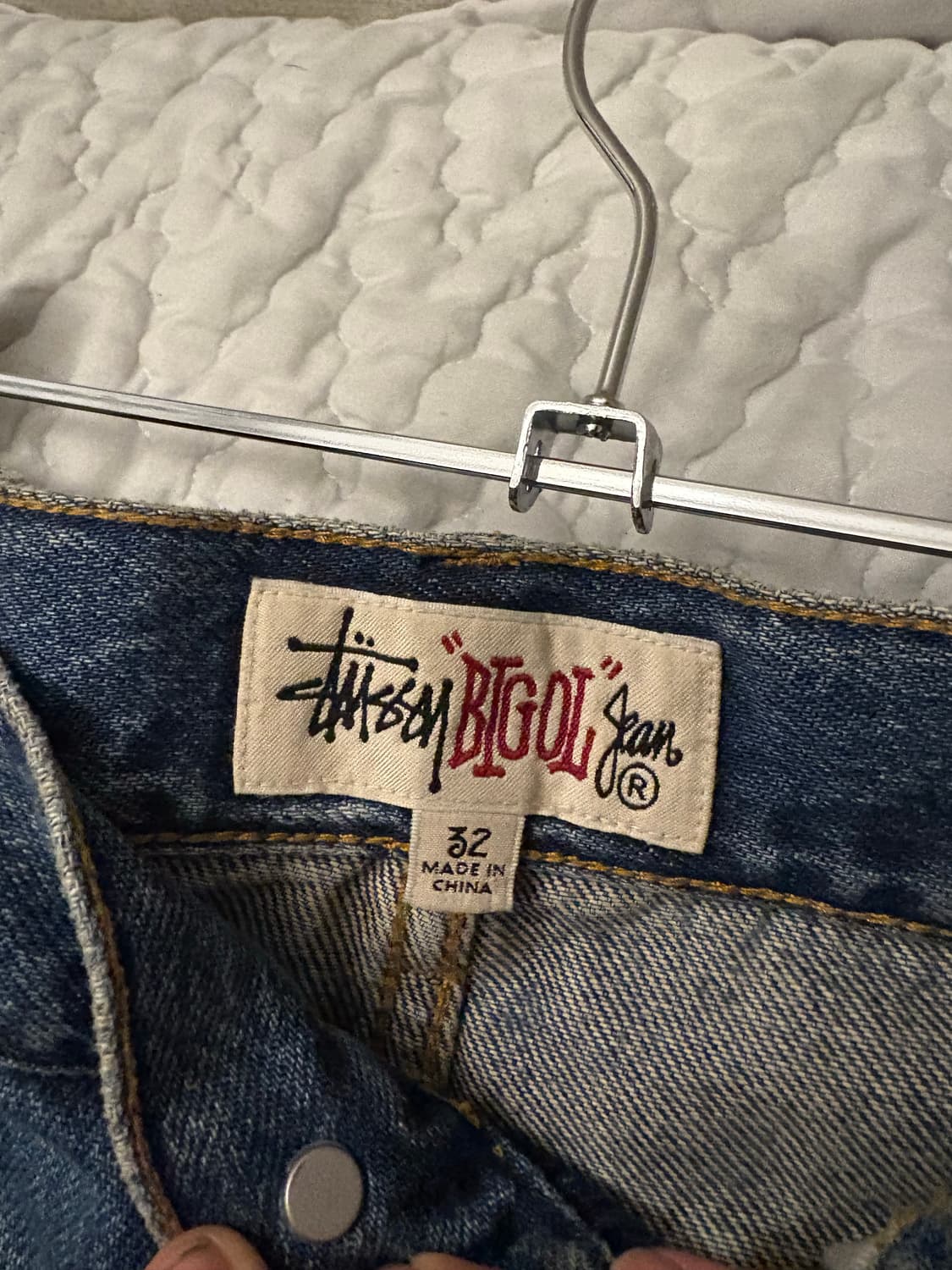 스투시 빅올진 인디고 스톤워시 32사이즈  상품이미지3