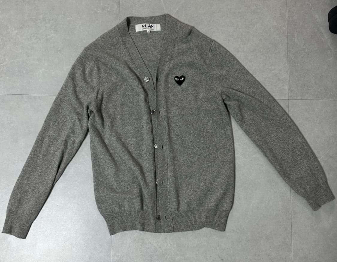 크림 꼼데가르송 가디건 L 상품이미지2