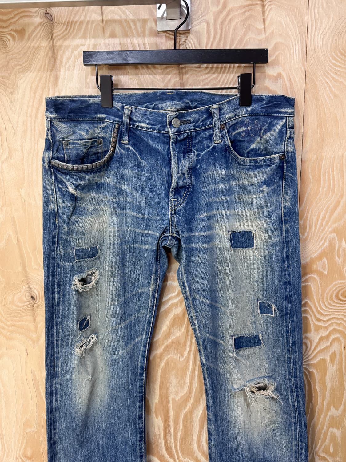 히스테릭 글래머 크러쉬 데님 리페어 팬츠 상품이미지2