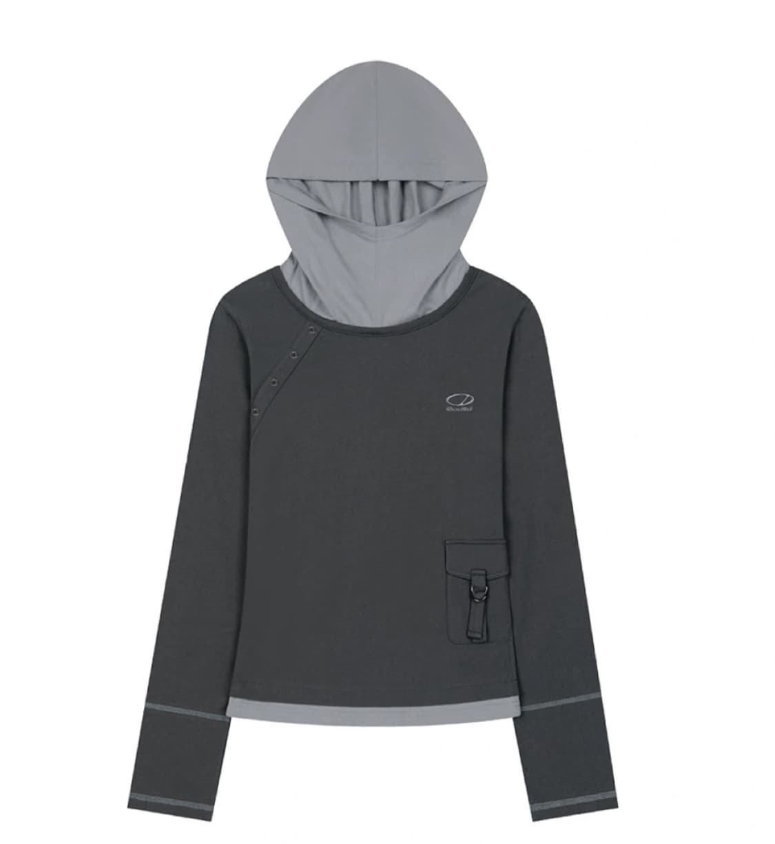 오드스튜디오 후드 롱 슬리브 (그레이) 새상품 상품이미지2