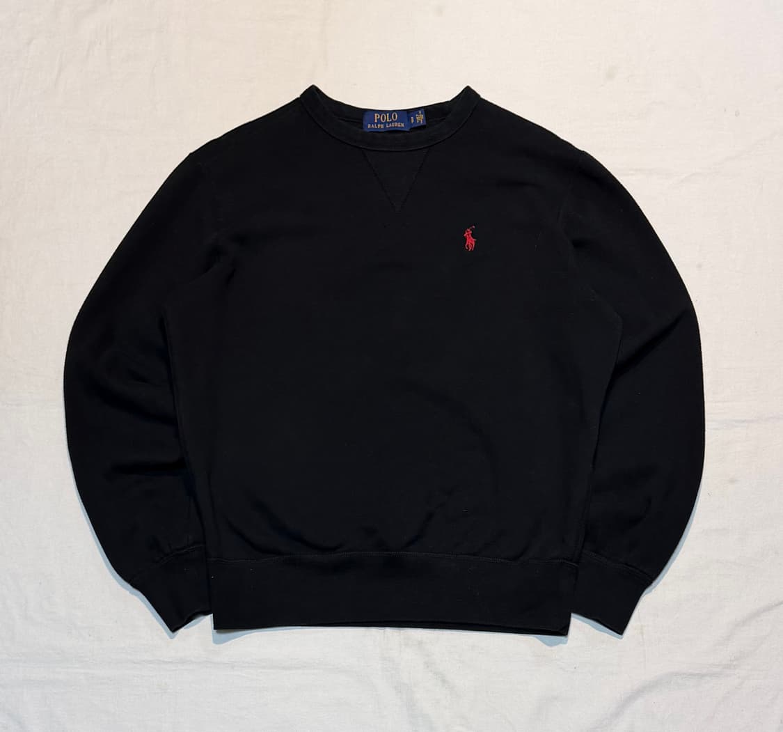 코르티스 주훈) 폴로 랄프로렌 맨투맨 스웻 블랙 상품이미지2