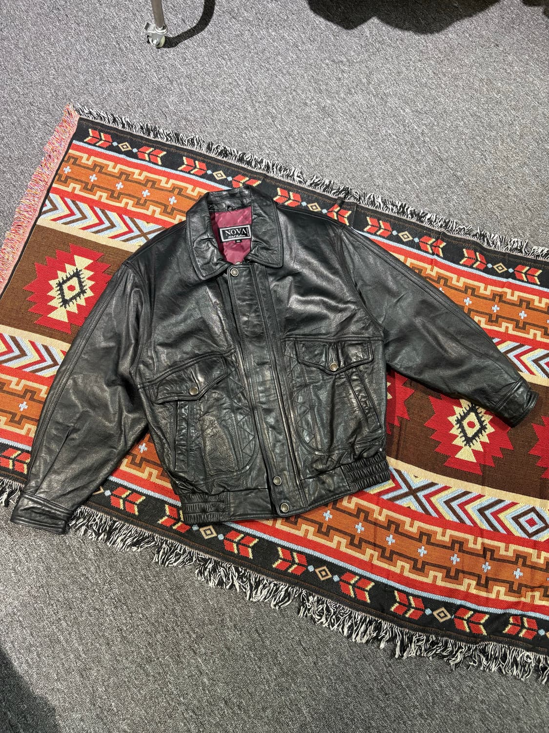 빈티지 NOVA 양가죽 A-1봄버자켓 상품이미지1