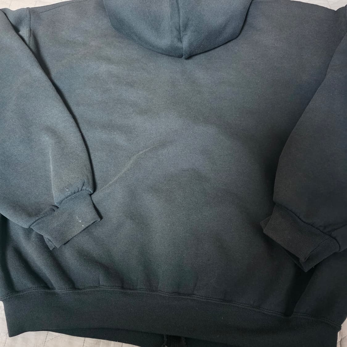[XL] 90s 빈티지 러셀 애슬레틱 후드집업 블랙 ver.라운드지퍼 상품이미지5