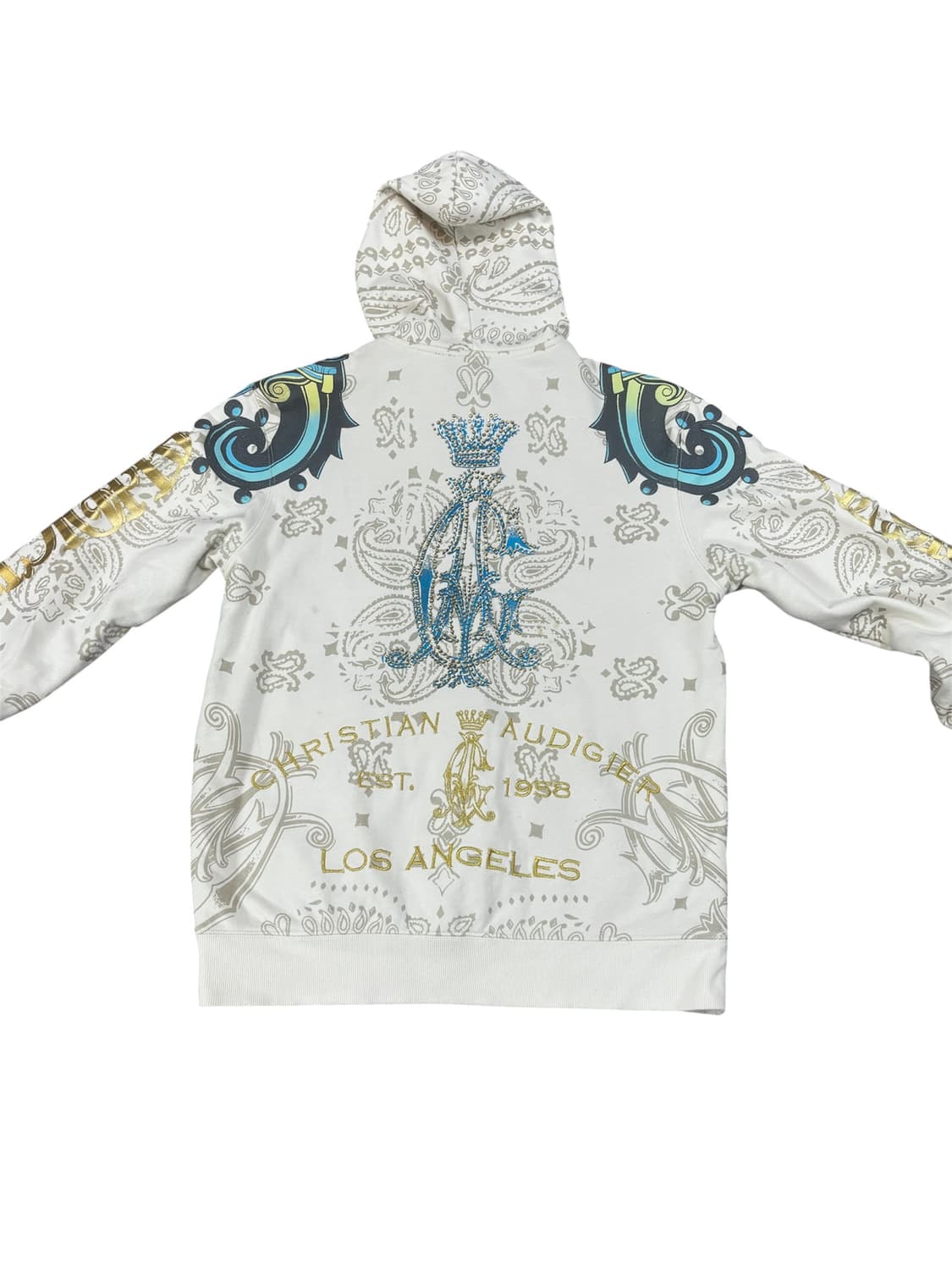 Christian Audigier 드래곤 풀 그래픽 후드 집업  상품이미지2