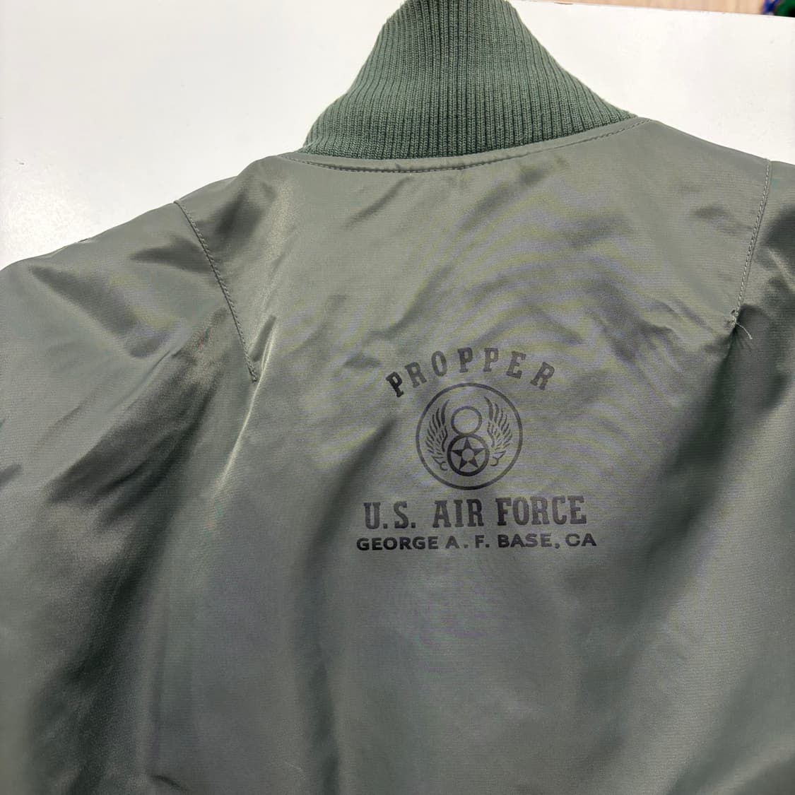 [M] PROPER 프로퍼 INC 항공 MA-1 봄버 자켓 카키 B606 상품이미지9