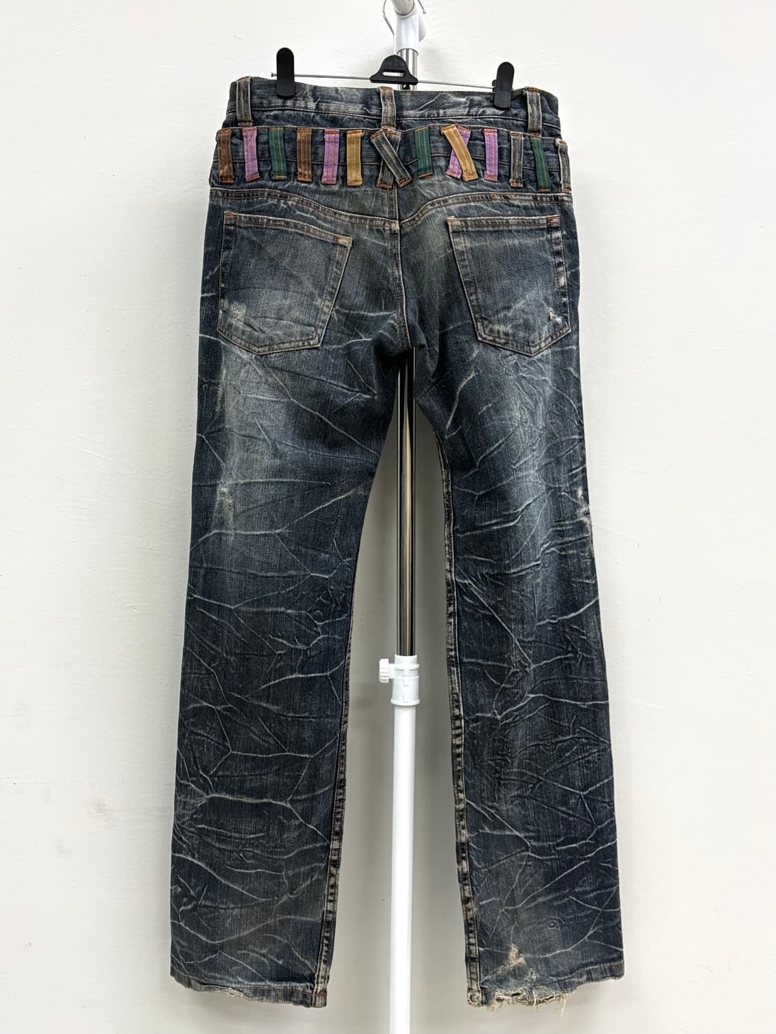 빈티지 Nylaus 더블 웨이스트 데님 팬츠 상품이미지8