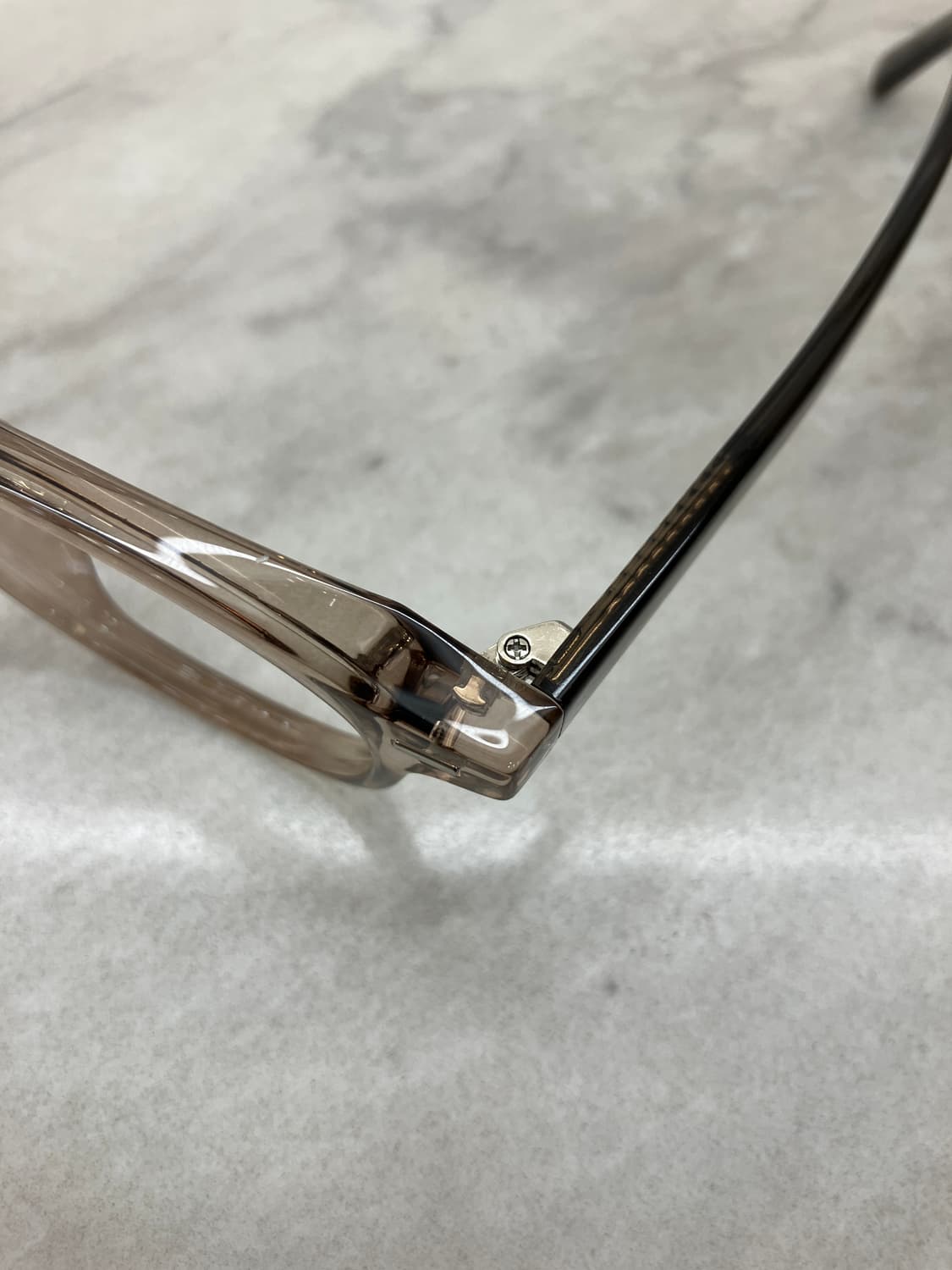 B84 DMN 투명 연카키 웰링턴 뿔테 안경128 상품이미지2