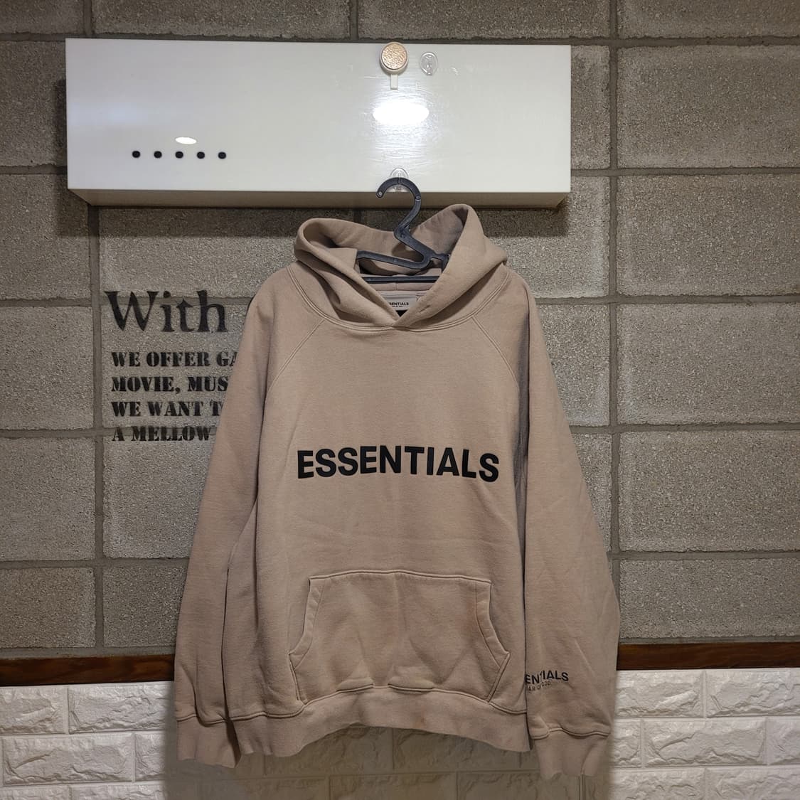 피어오브갓 에센셜 3D로고 후드 L 상품이미지1