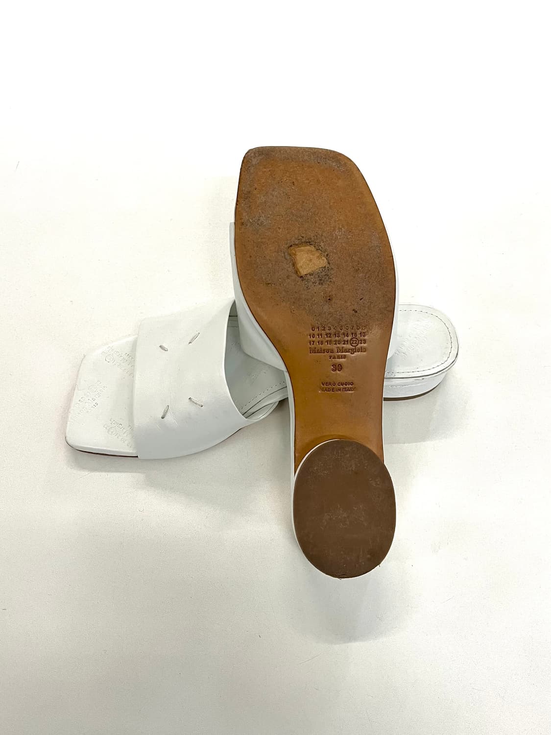 메종 마르지엘라 스티치 레더 뮬 상품이미지5