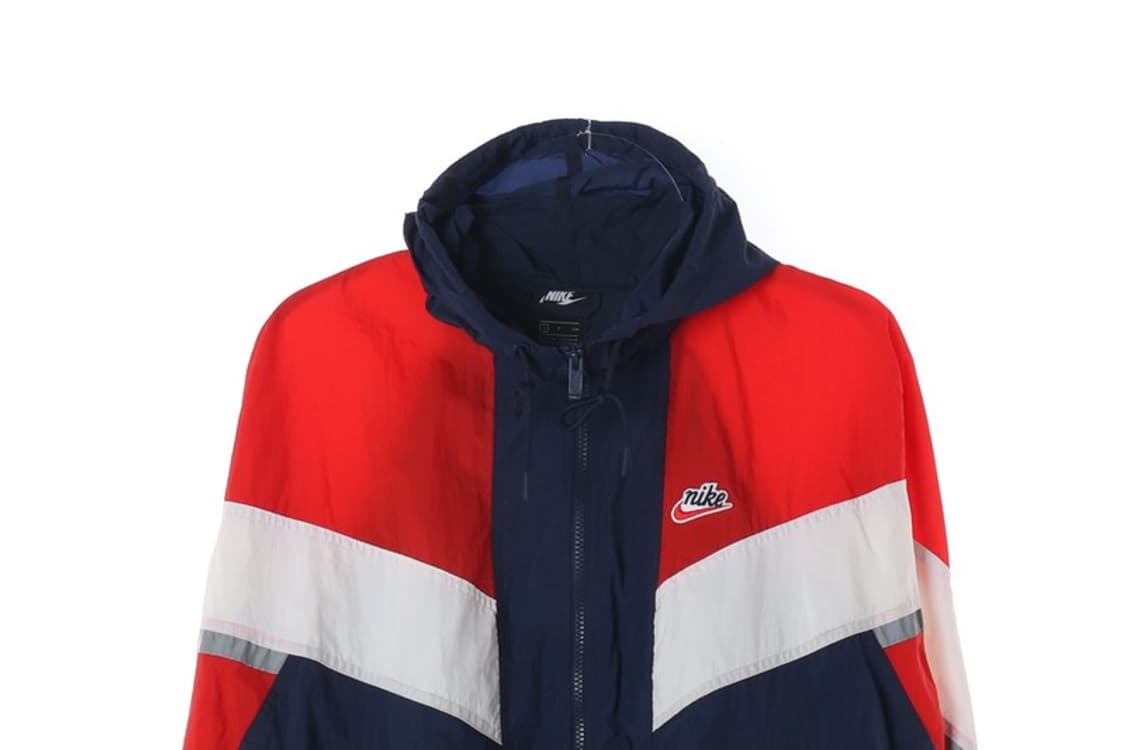 나이키 올드스쿨 컬러블록 후드 바람막이 S 상품이미지3