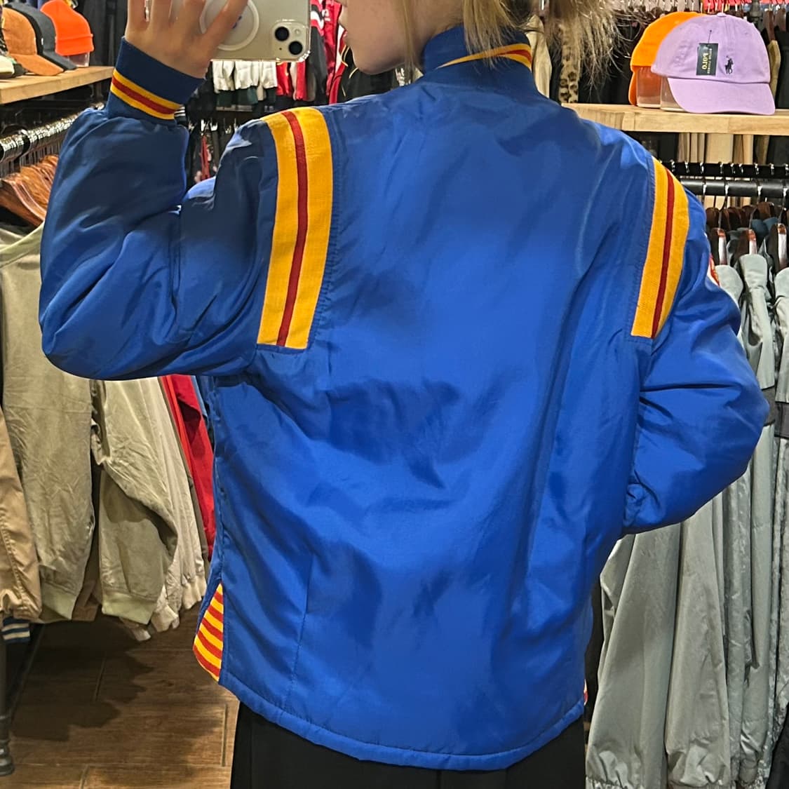 [HI] Avon sports wear 바시티 자켓 블루 상품이미지5