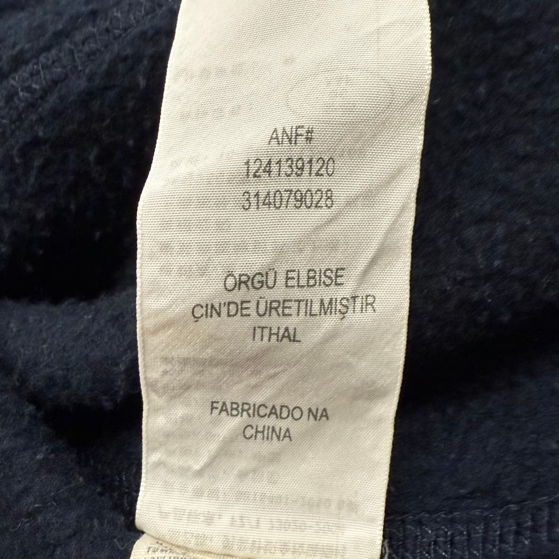 아베크롬비 네이비 후드집업 상품이미지7