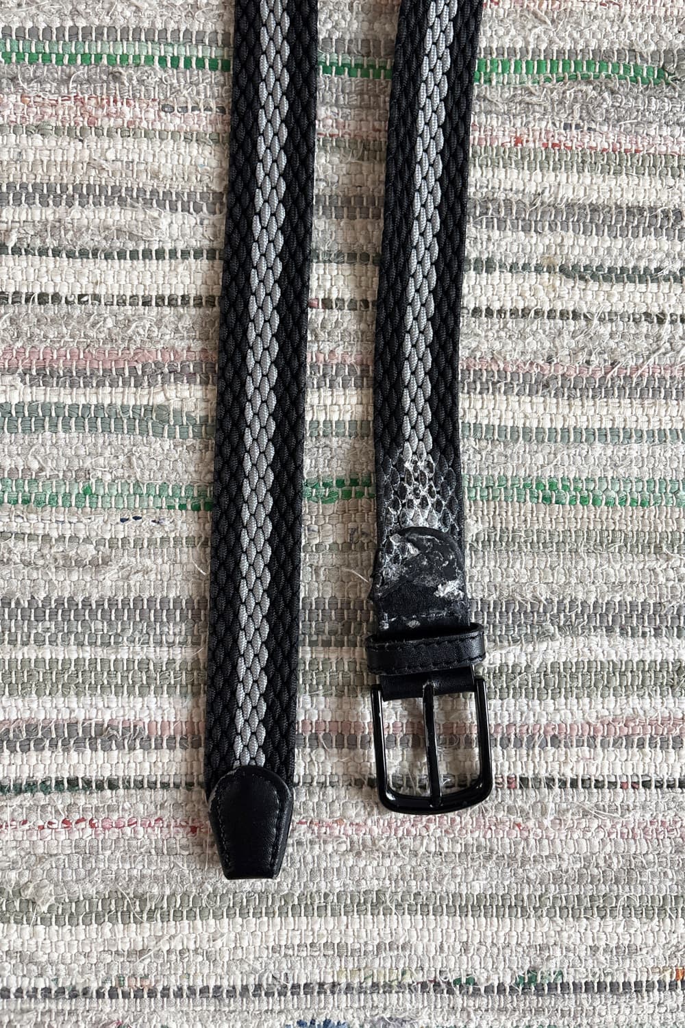 Two-Tone Braided Elastic Belt 상품이미지3