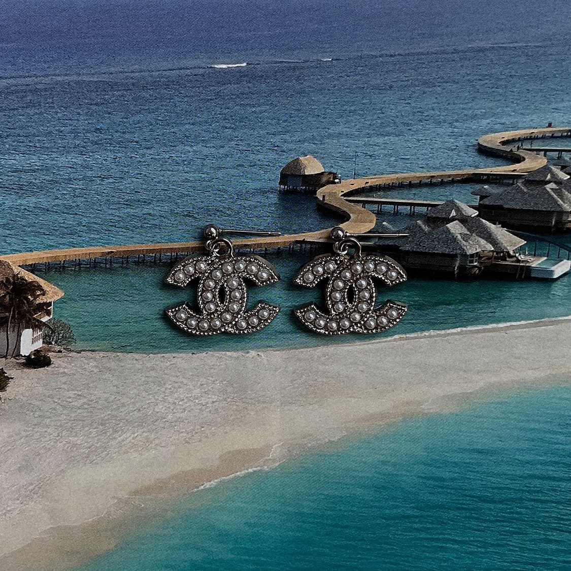 샤넬 듀얼 펄 이어링 상품이미지3