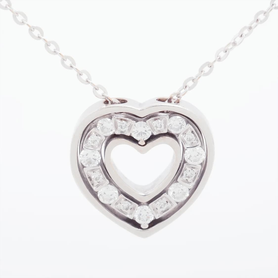다미아니 벨에포크 하트 풀파베 천연 다이아몬드 18K 화이트골드 펜던트 상품이미지1