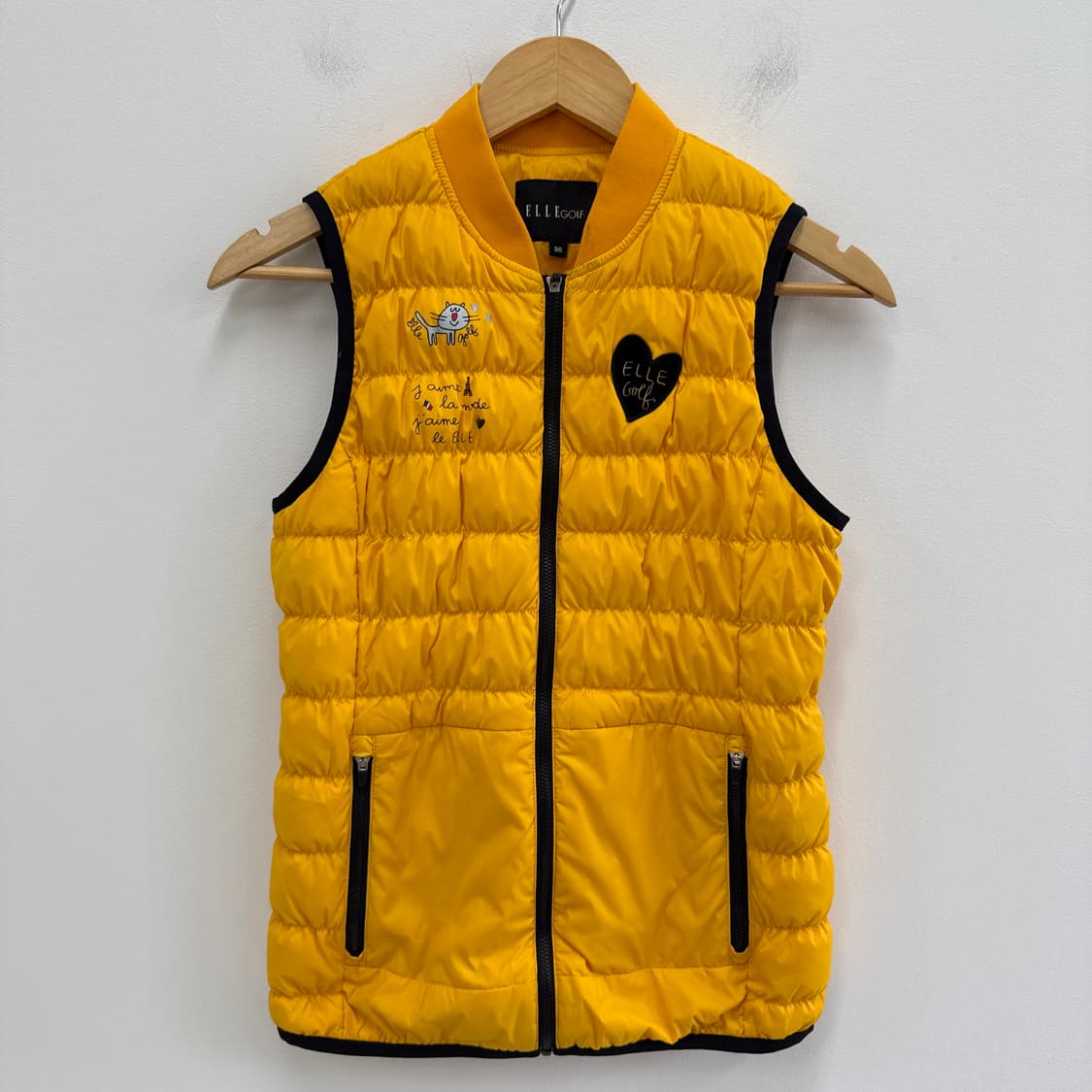 [90] 엘르 골프 여성 구스다운 경량 패딩 조끼 베스트 3714 상품이미지1