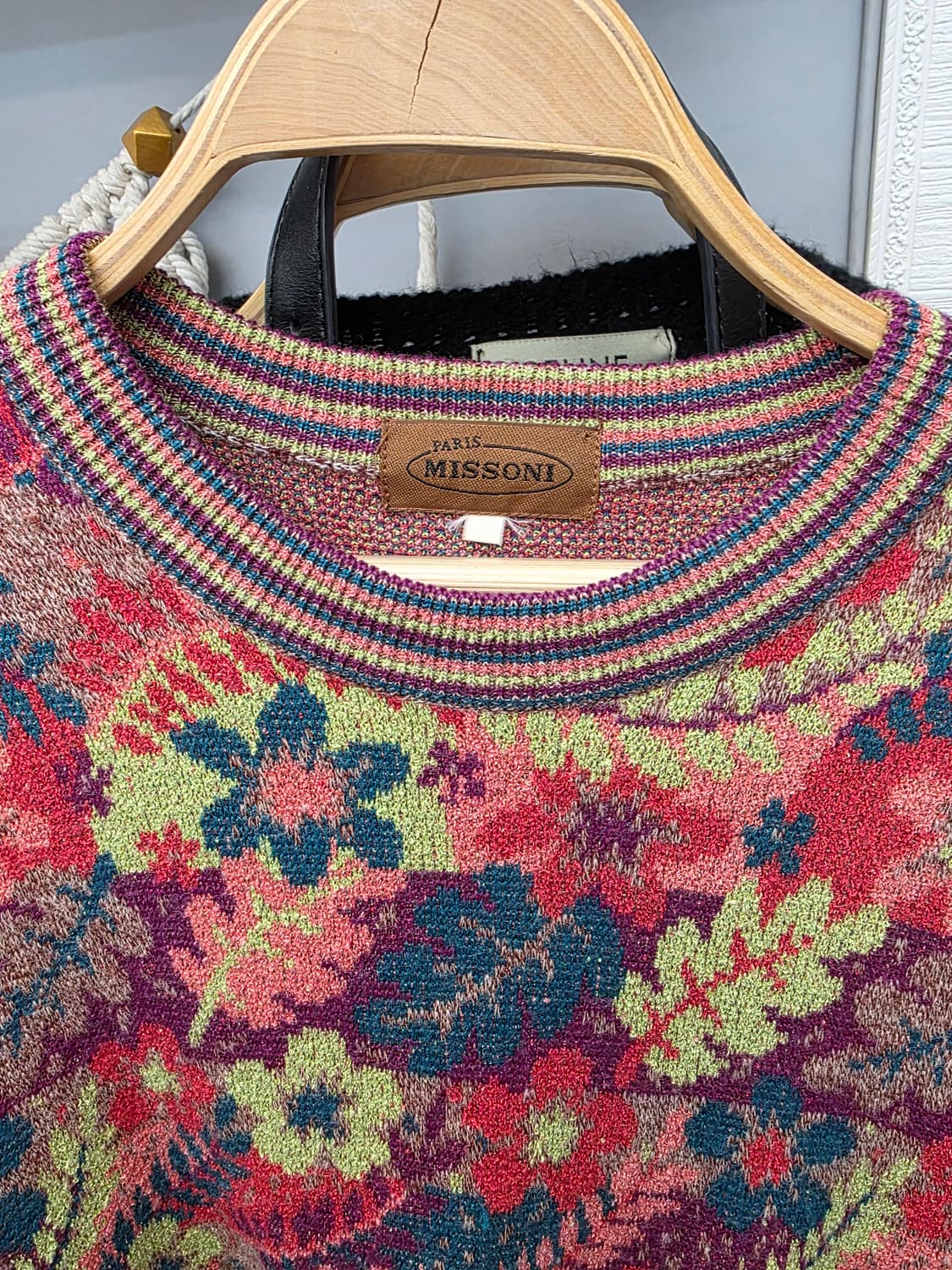 미쏘니 빈티지 플라워 니트 상품이미지9