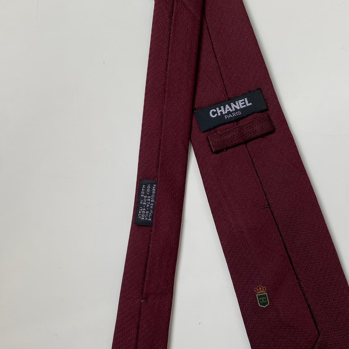 샤넬(CHANEL) 심플로고 명품 정품 넥타이8.1cm 상품이미지5