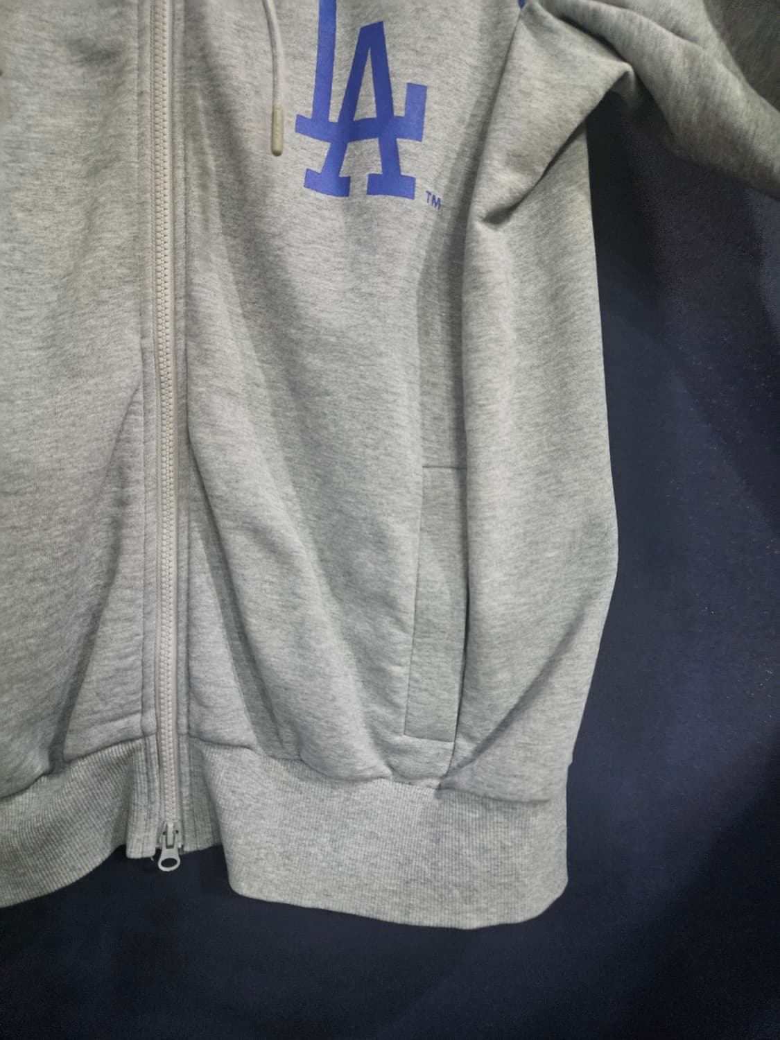 MLB 다저스 프린팅 그레이 남성 오버핏 95 후드집업  상품이미지6