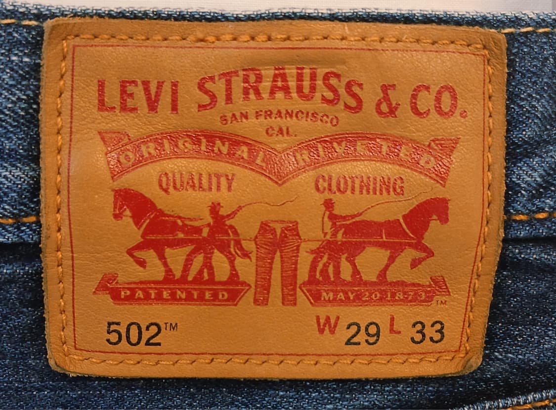  Levi's 502 인디고 워싱 테이퍼드 데님팬츠 상품이미지7